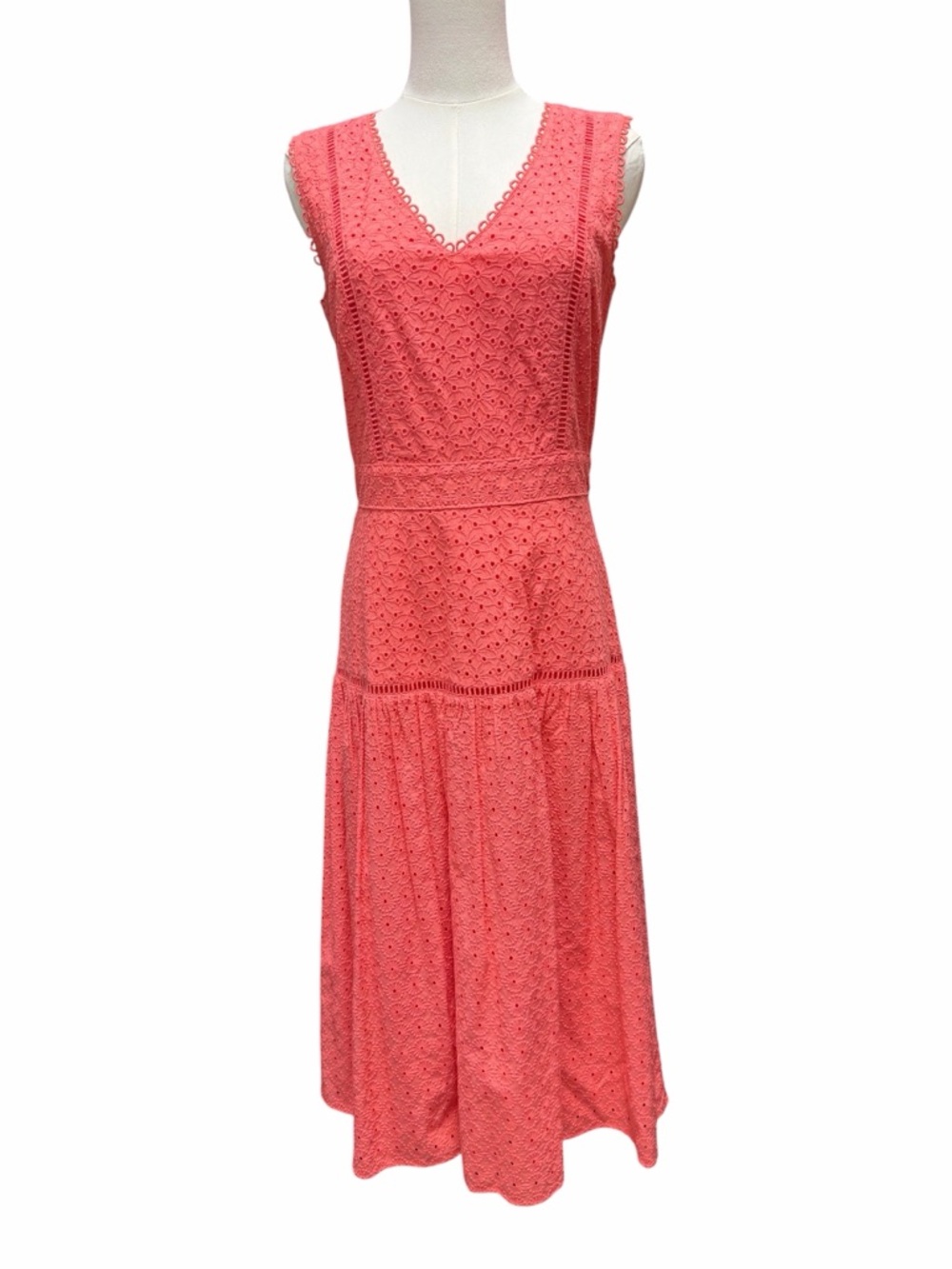 D-1 Draper James Cotton Eyelet Midi Dress